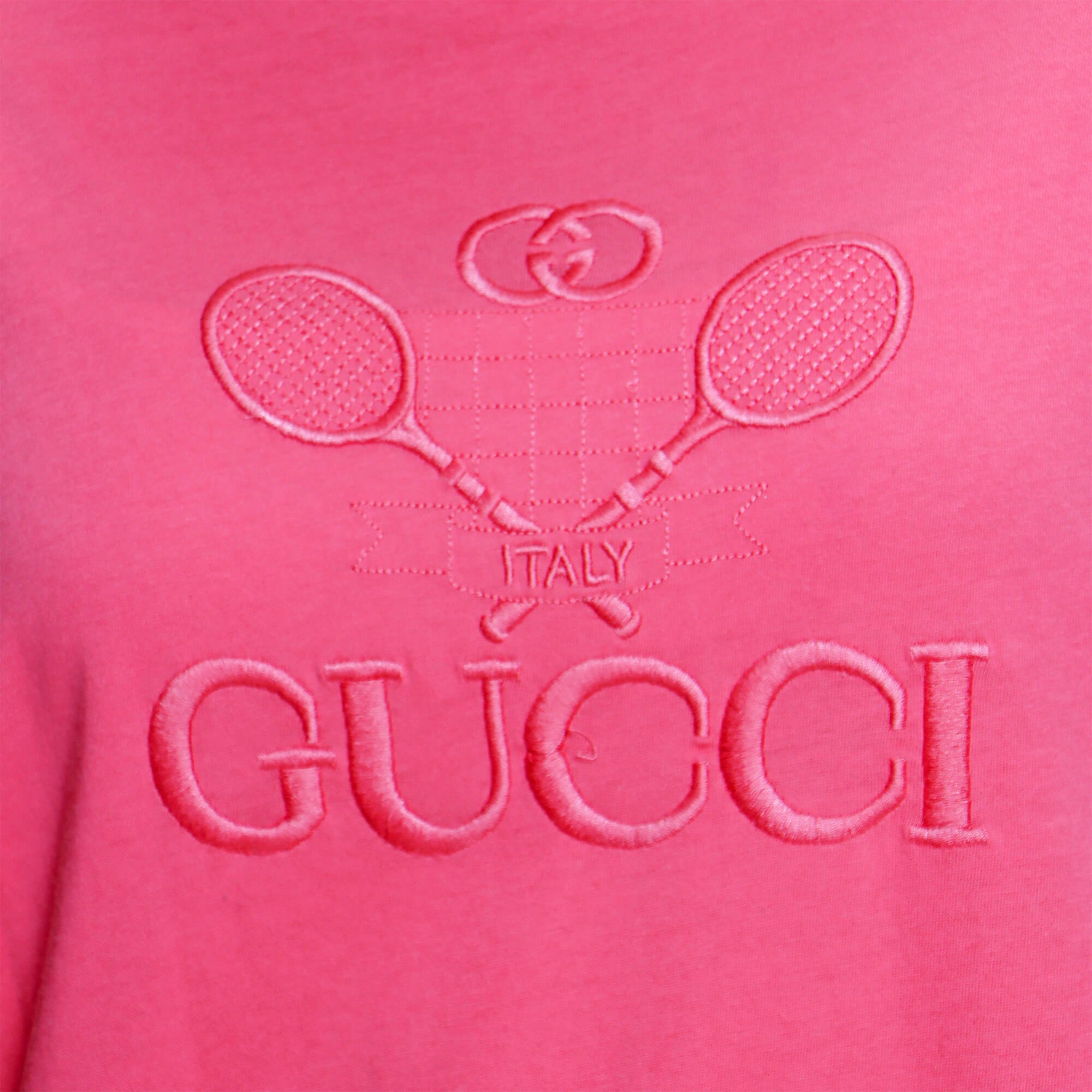 Gucci - Pink Tennis Cotton T shirt 